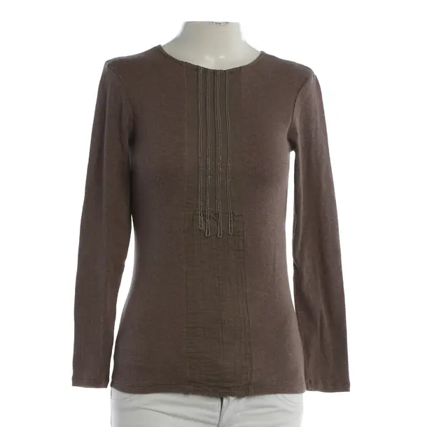 Long Sleeve Shirt, in Brown, Cotton, Brunello Cucinelli