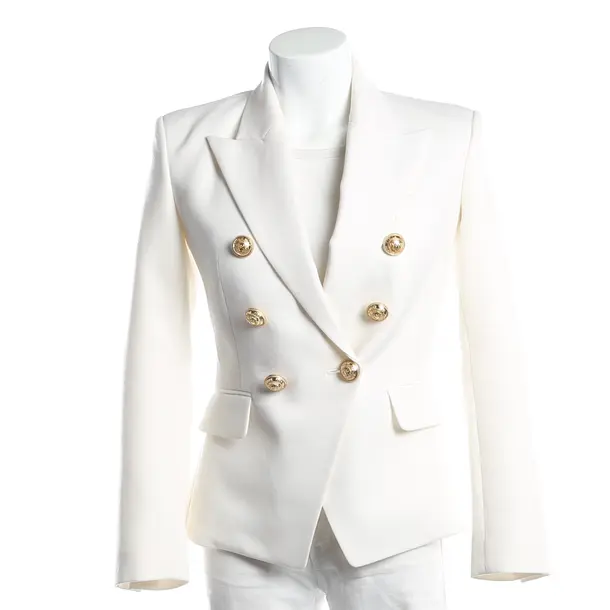 Blazer, in Weiß, Wolle, Balmain