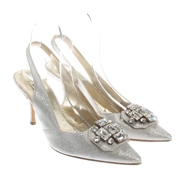 Sandali, in argento, Miu Miu