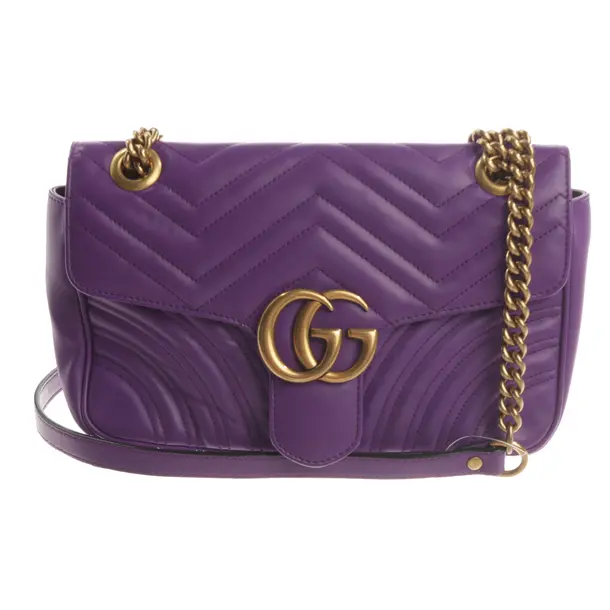 Handtasche, in Lila, Leder, Gucci