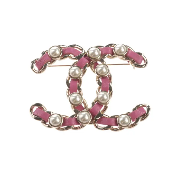 Spilla, in Rosa, Metallo (metallico, metallizzato), Chanel