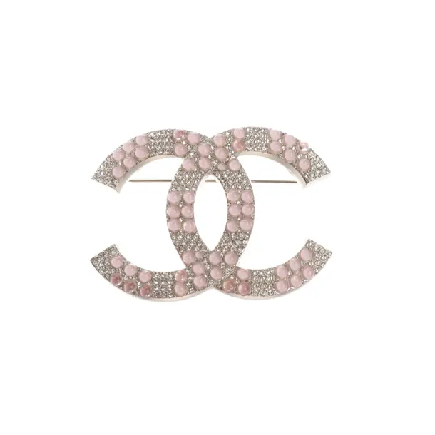 Brooch, in Silver, Metal (metallic, metallized), Chanel