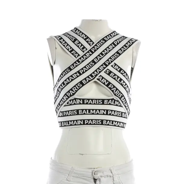 Top, in Weiß, Viskose, Balmain