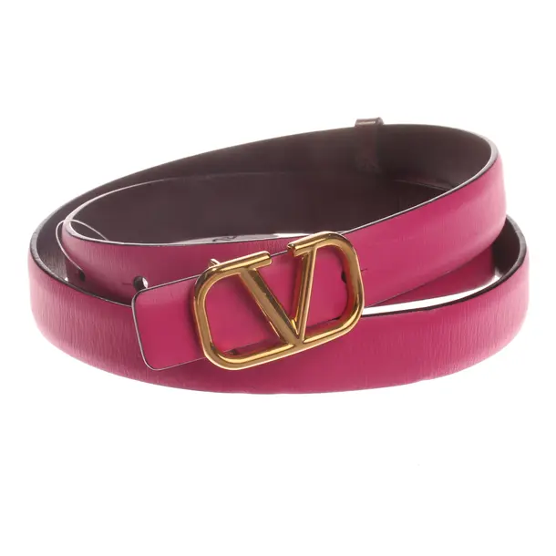 Gürtel, in Bordeaux, Leder, Valentino