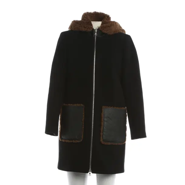 Winter Coat, in Black, Wool, Sandro
