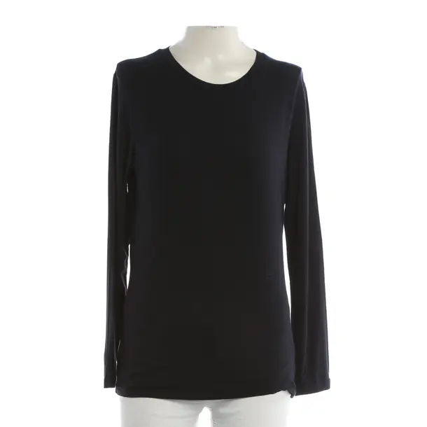 Long Sleeve Shirt, in Navy, Viscose, Max Mara