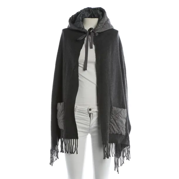 Cape, in Grau, Wolle, Maje