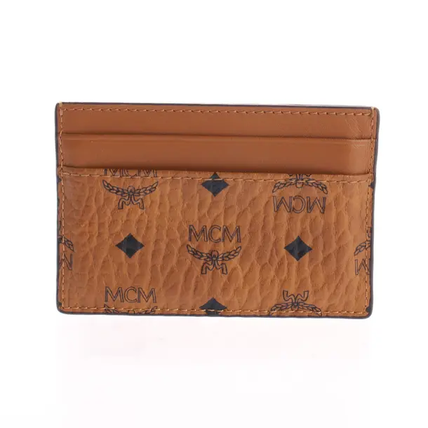 Custodia per schede, in Marrone chiaro, Pelle, MCM