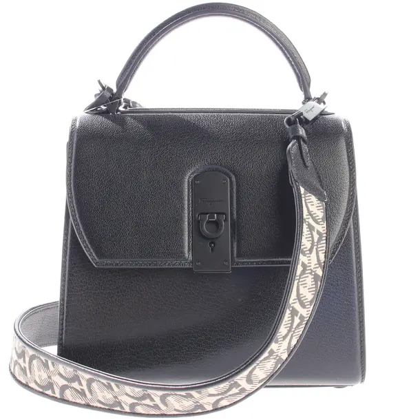 Handtasche, in Schwarz, Leder, Salvatore Ferragamo