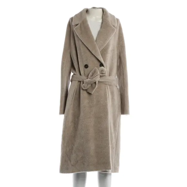 Wintermantel, in Beige, Wolle, Max Mara