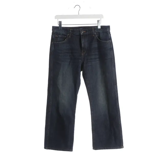 Straight Fit Jeans, in Navy, Cotton, Khaite