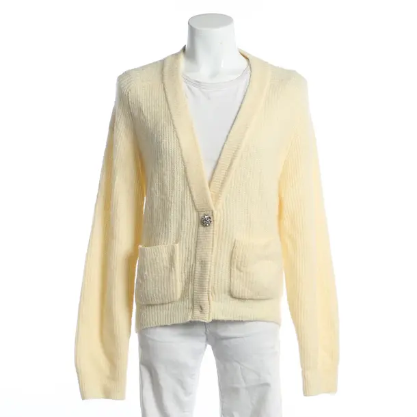 Cardigan, in Pastel Yellow, Wool, Ganni