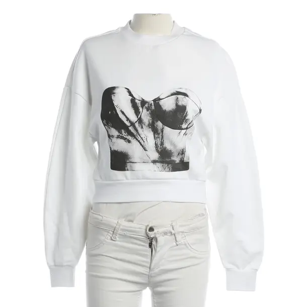 Sweatshirt, in White, Cotton, Alexander McQueen