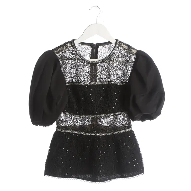 Blouse, in Black, Polyester, self-portrait