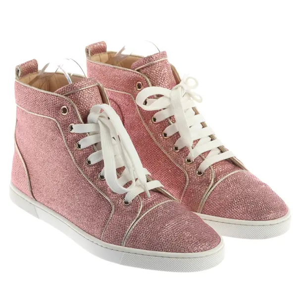 Sneaker alta, in Rosa chiaro, Christian Louboutin