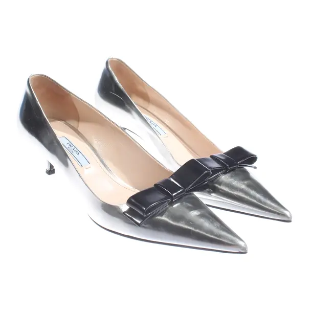 Pumps, in Silber, Prada
