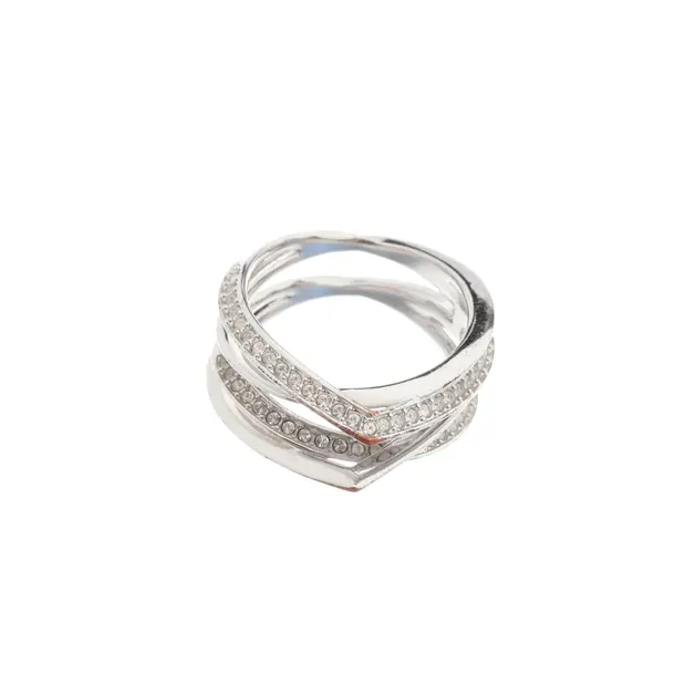 Ring, in Silber, Metall (metallisch, metallisiert), Swarovski