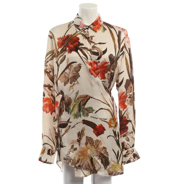 Blouse, in Multicolored, Cupro, Off-White