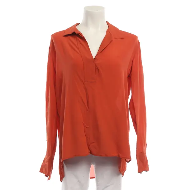 Blouse, in Dark Orange, Silk, Antonelli