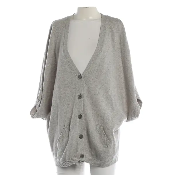 Cardigan, in Grigio, Cachemire, Fiore