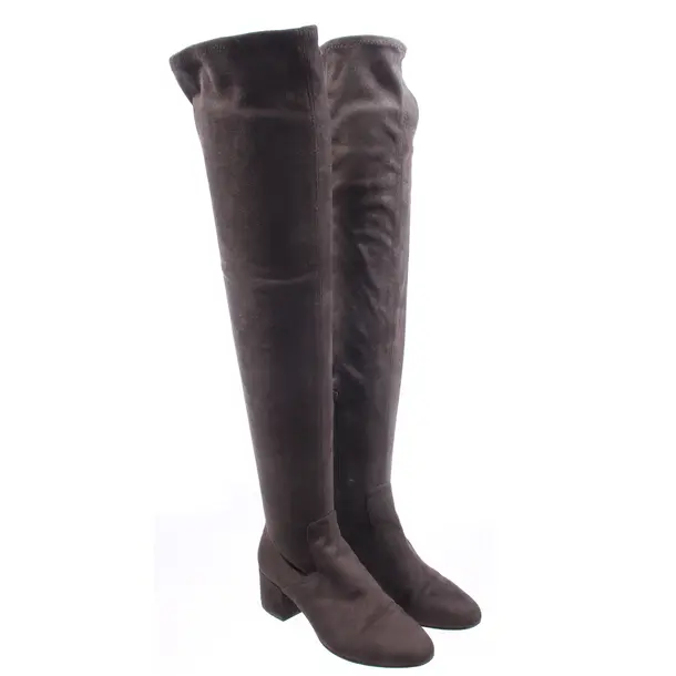 Overkneestiefel, in Dunkelgrau, Ash