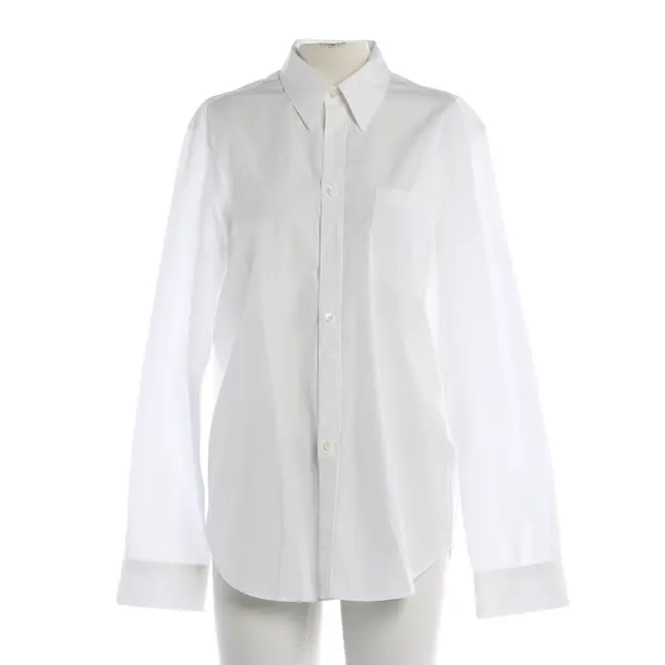 Bluse, in Weiß, Baumwolle, Helmut Lang