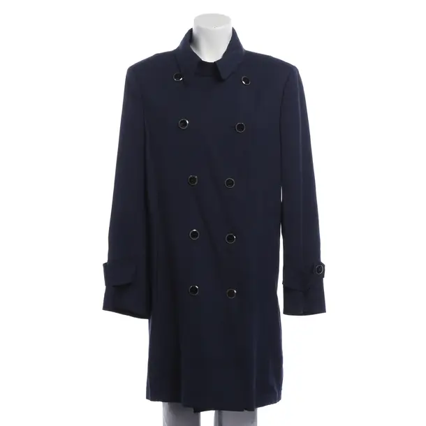 Trench Coat, in Navy, Polyester, Dondup