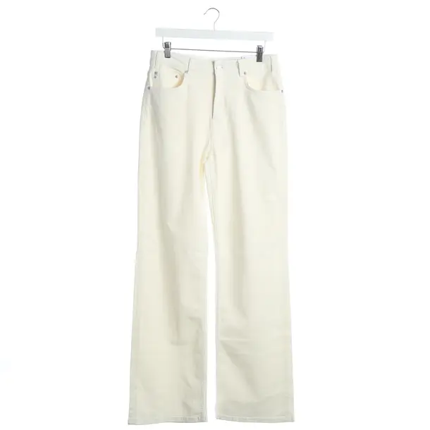 Straight Fit Jeans, in Beige, Cotton, AG Jeans