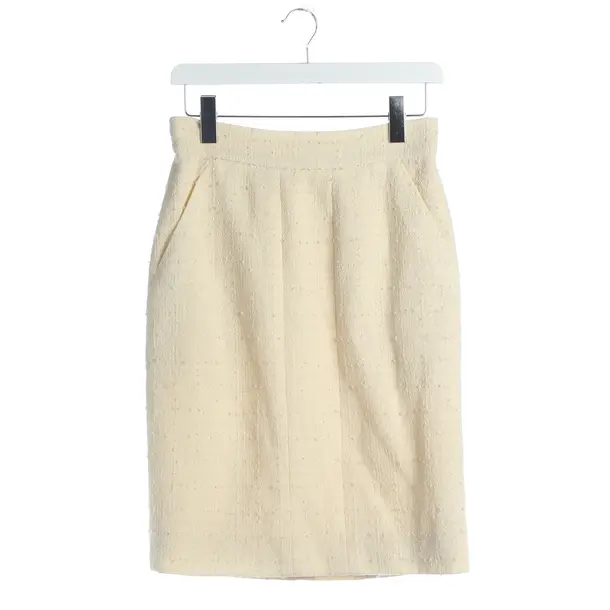 Skirt, in Beige, Wolle, Chanel