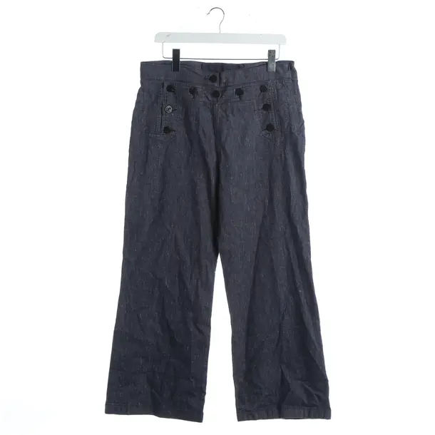 Pantaloni, in Blu, Lino, Max Mara