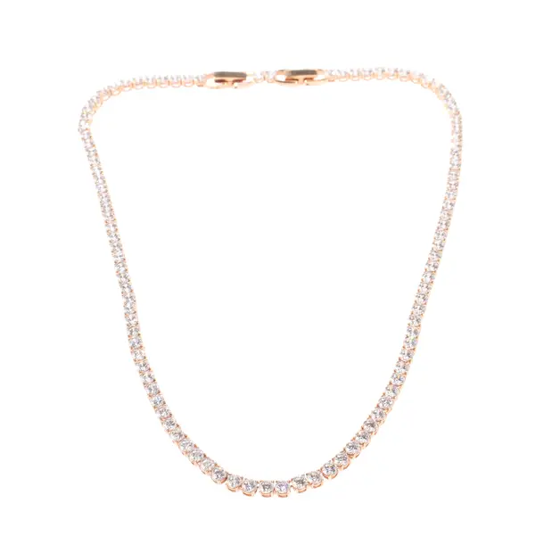 Necklace, in Gold, Metall, Swarovski