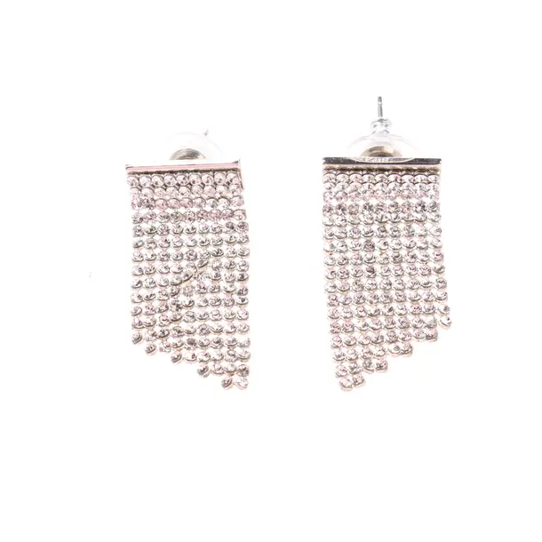 Ohrringe, in Silber, Metall, Swarovski