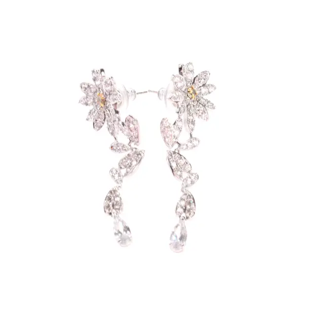 Orecchini, in argento, Metallo (metallico, metallizzato), Swarovski