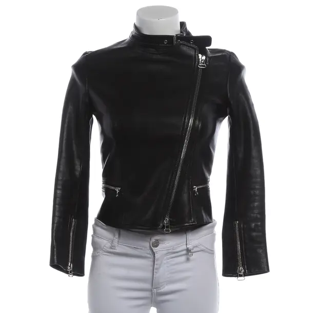 Giacca in pelle, in Nero, Pelle, Balmain