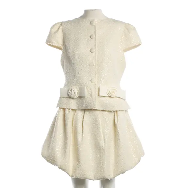 Cocktail Dress, in Beige, Acrylic, self-portrait