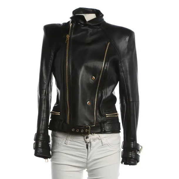 LeatherJacket, in Black, Leather, Balmain