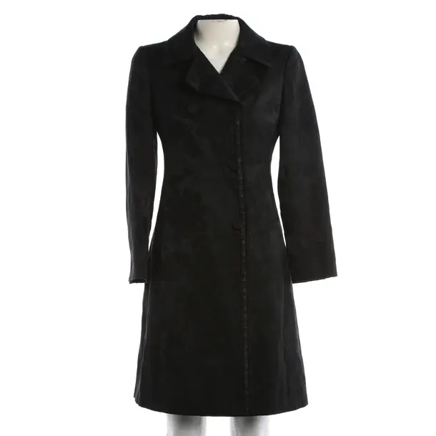 Mid-Season Coat, in Black, Wool, Miu Miu