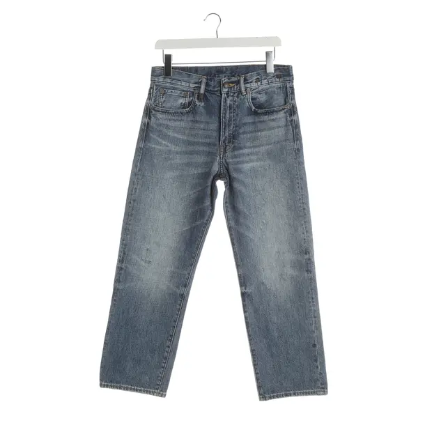 Straight Fit Jeans, in Blue, Cotton, R13