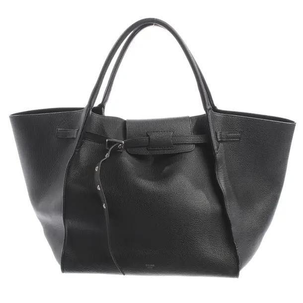 Shopper Bag, in Black, Leather, Céline