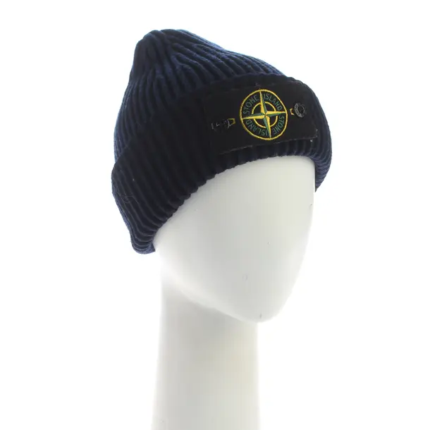 Beanie, in Navy, Wool, Stone Island