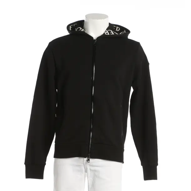 Zip-Up Hoodie, in Black, Cotton, Moncler