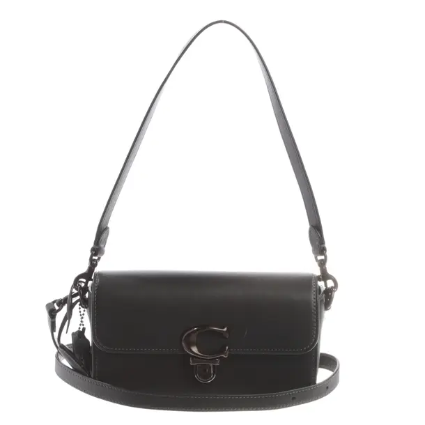 Shoulder Bag, in Black, Leather, Coach