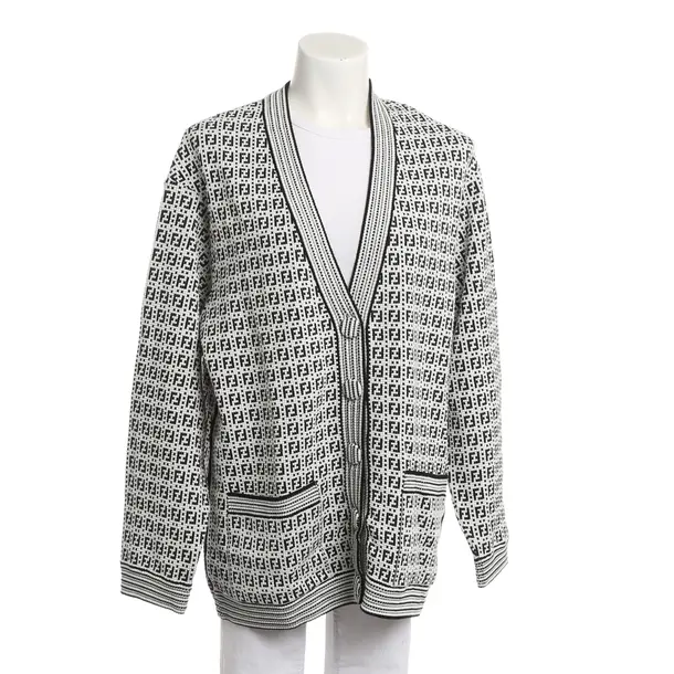 Cardigan, in Black, Viscose, Fendi