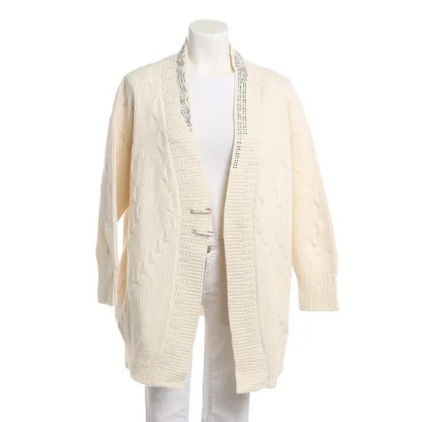 Cardigan, in Beige, Wool, Ermanno Scervino