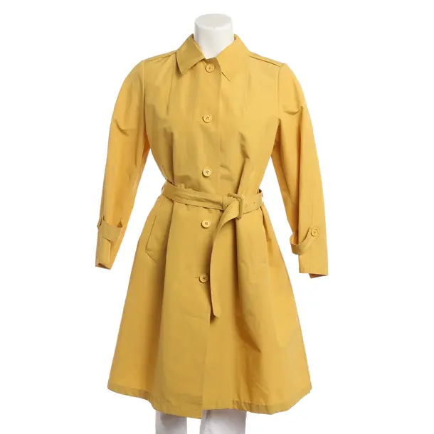 Cappotto estivo, in Giallo senape, Cotone, Prada
