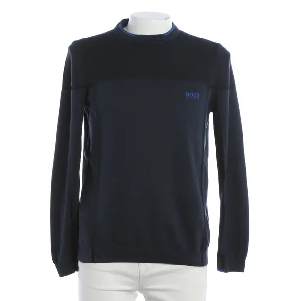 Jumper, in Navy, Cotton, Hugo Boss