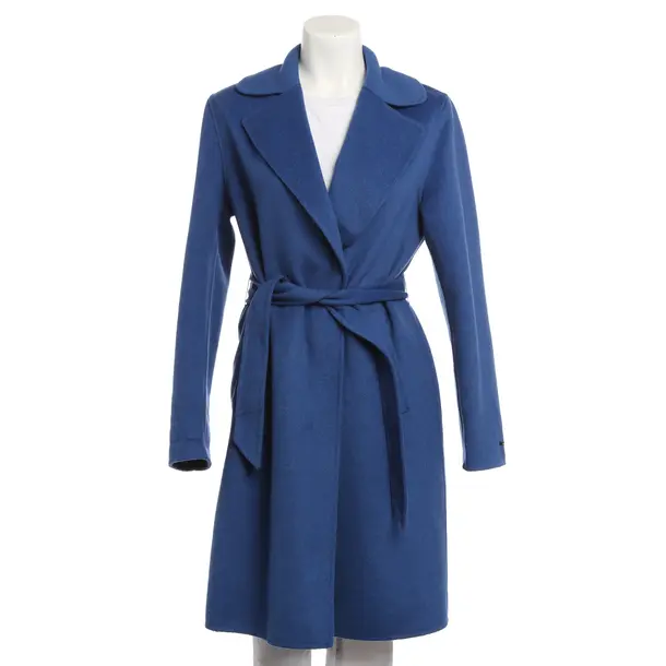 Mid-Season Coat, in Blue, Wool, Fuchs Schmitt