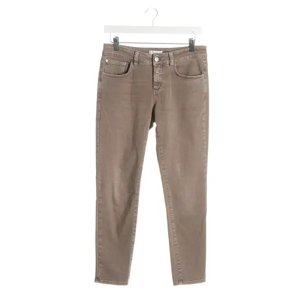 Slim Fit Jeans, in Light Brown, Cotton, Closed