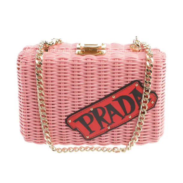 Schultertasche, in Rosa, Sonstiges Material, Prada