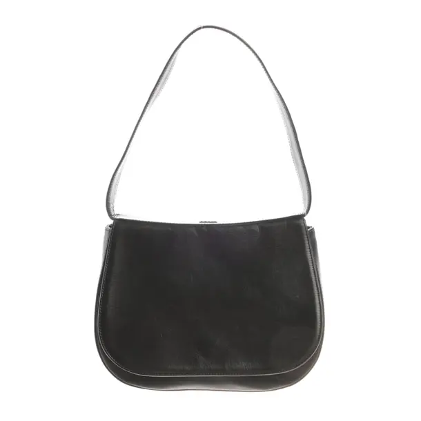 Schultertasche, in Schwarz, Leder, Bally